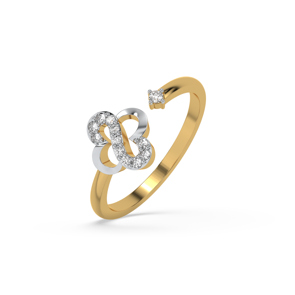 Clover S-Open - Lab Diamond Open Top Ring