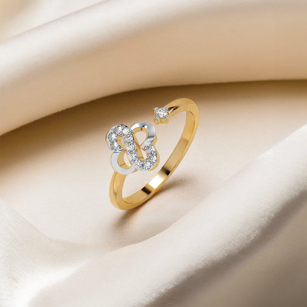 Clover S-Open - Lab Diamond Open Top Ring