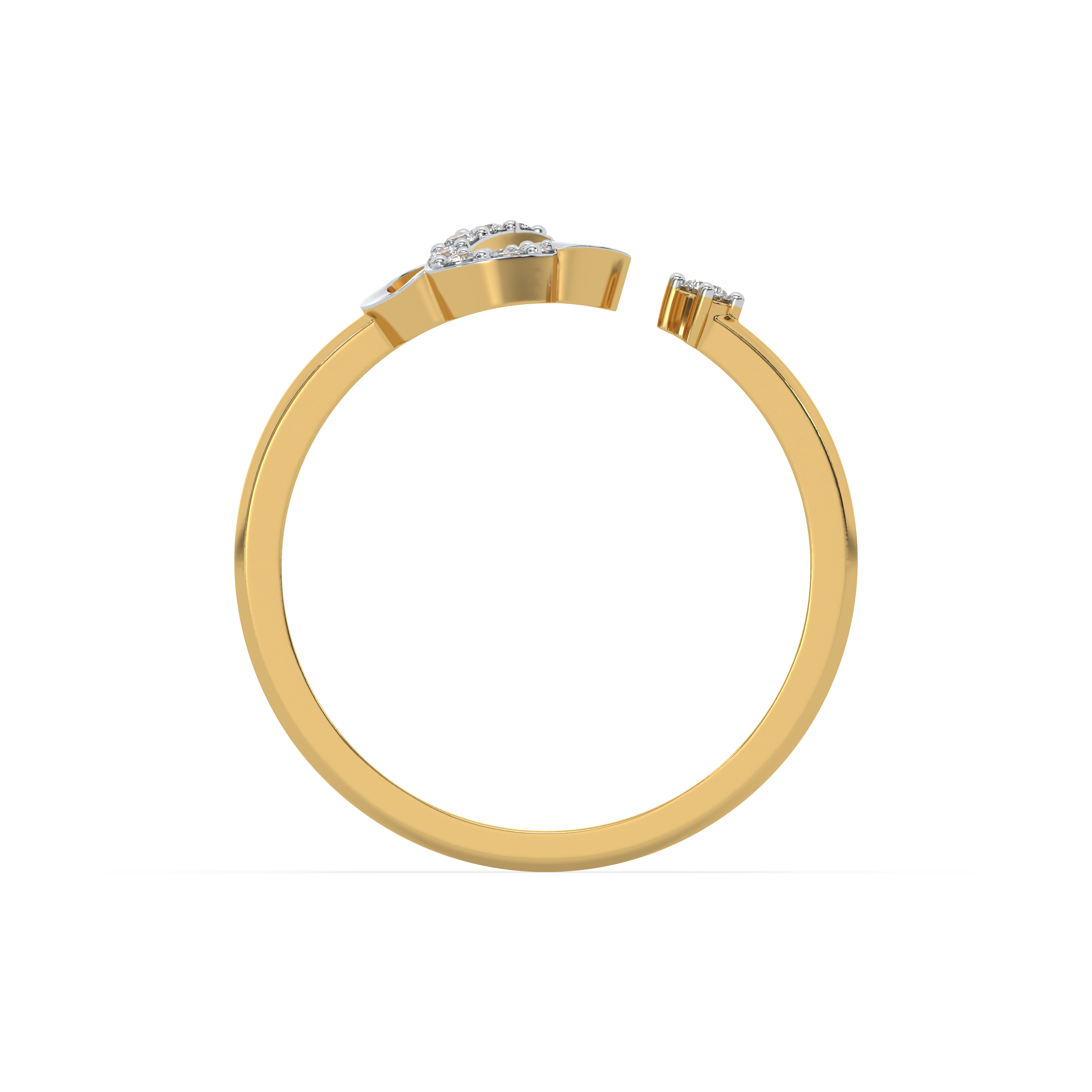 Clover S-Open - Lab Diamond Open Top Ring