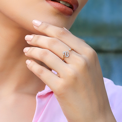 Clover S-Open - Lab Diamond Open Top Ring