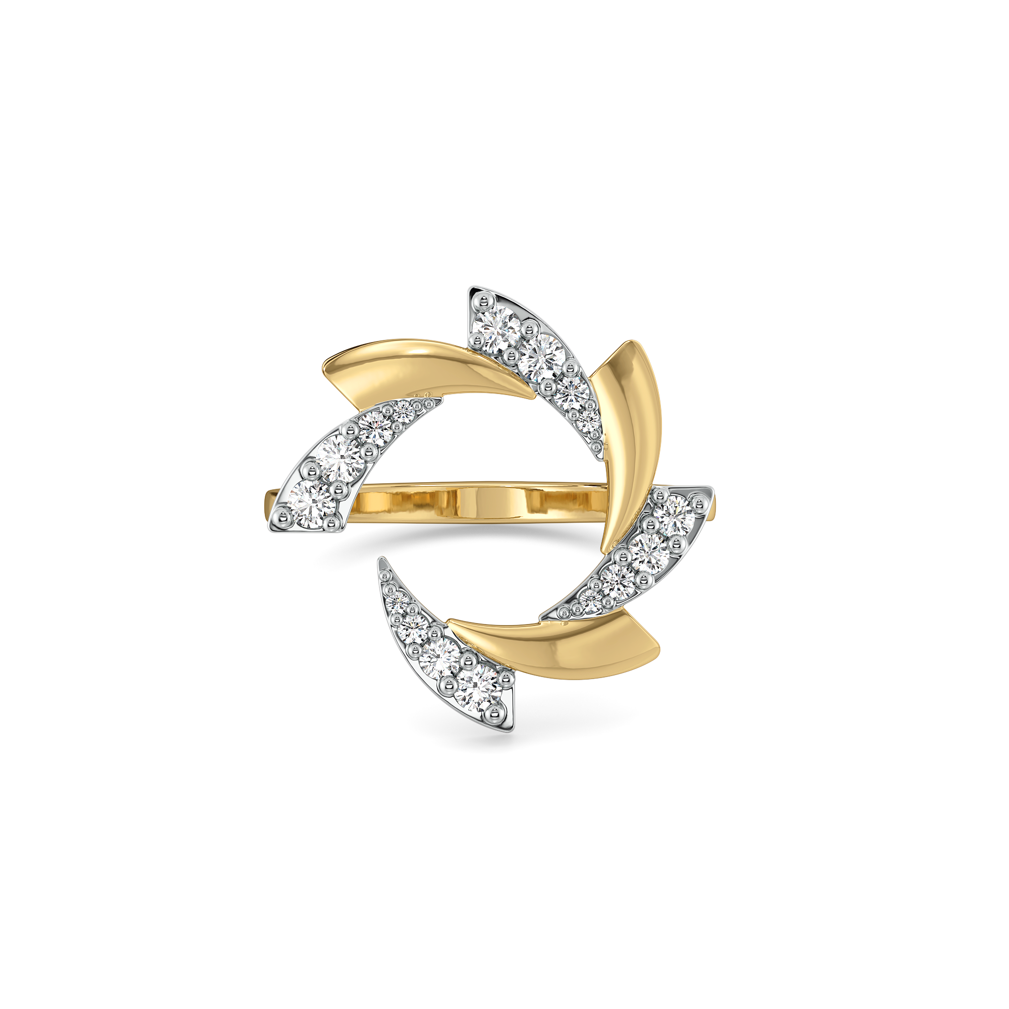 Cocktail Swirl - Lab Diamond Ring