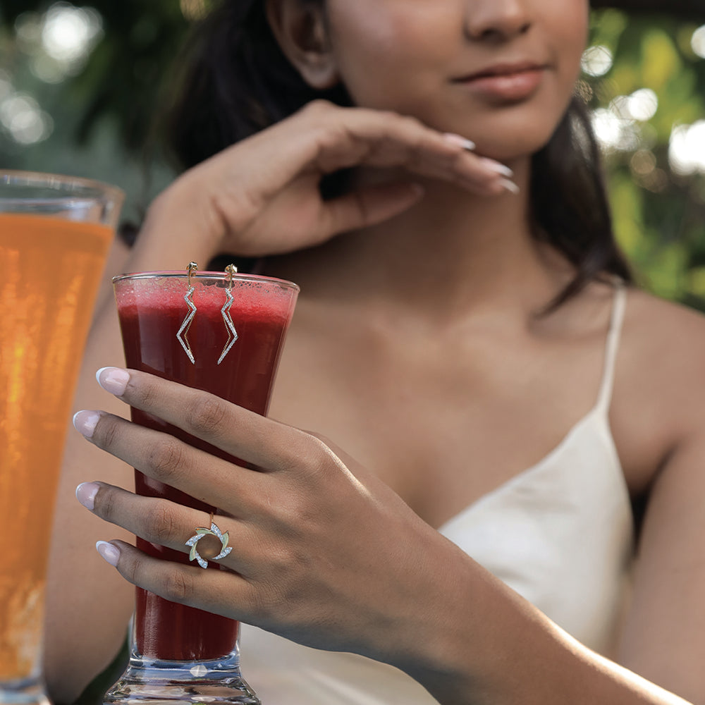 Cocktail Swirl - Lab Diamond Ring