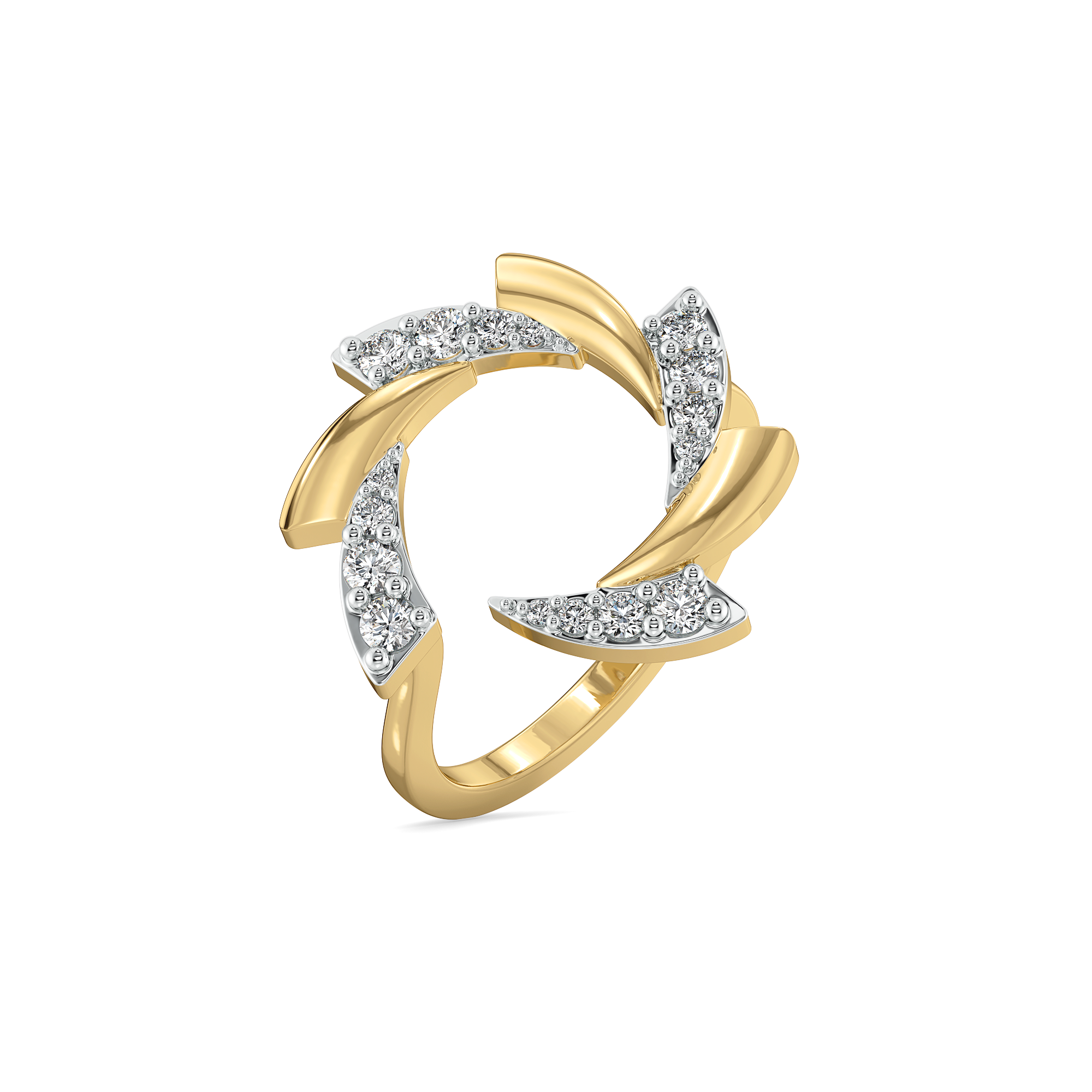 Cocktail Swirl - Lab Diamond Ring