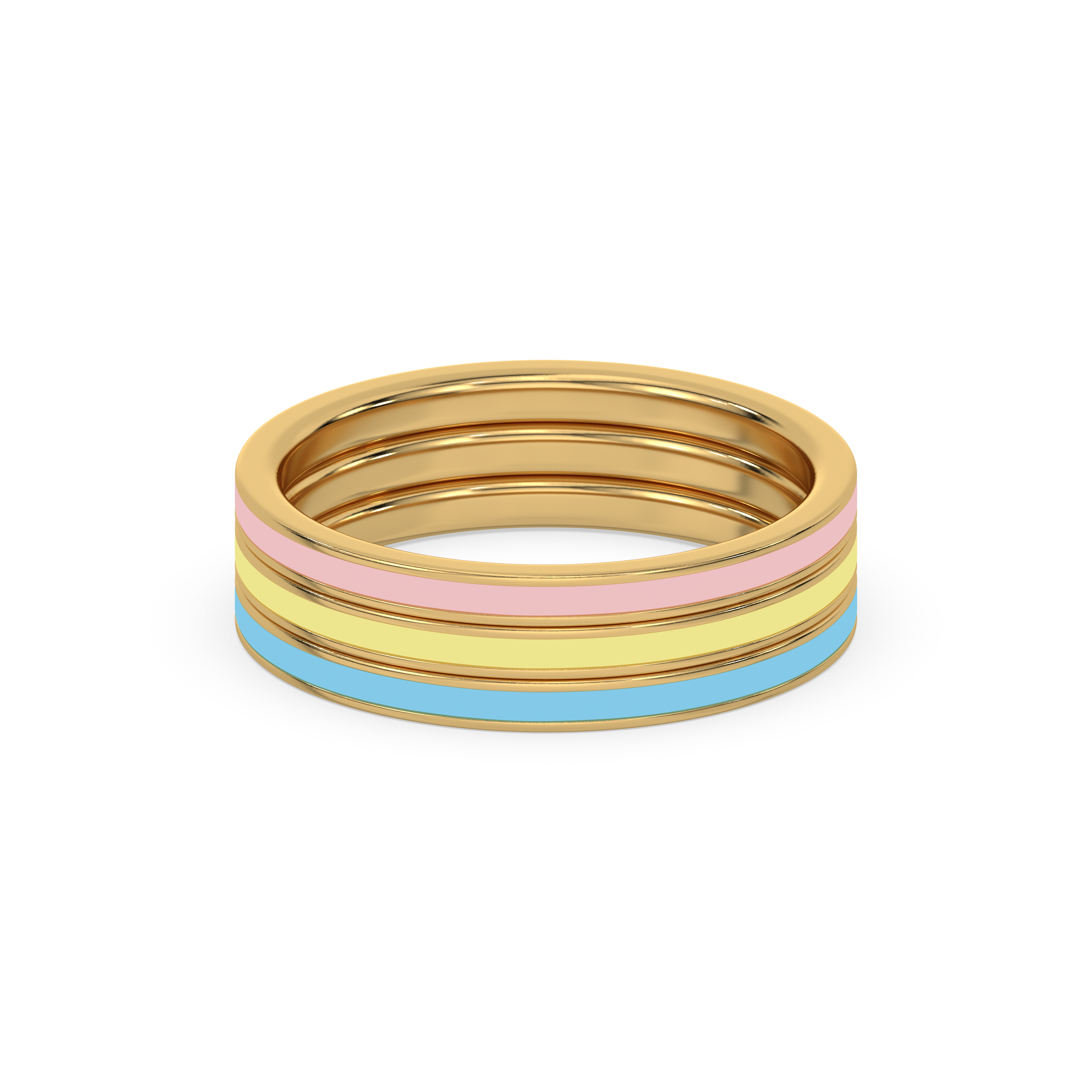 Color Splash - 18kt Gold Vermeil Stack Ring