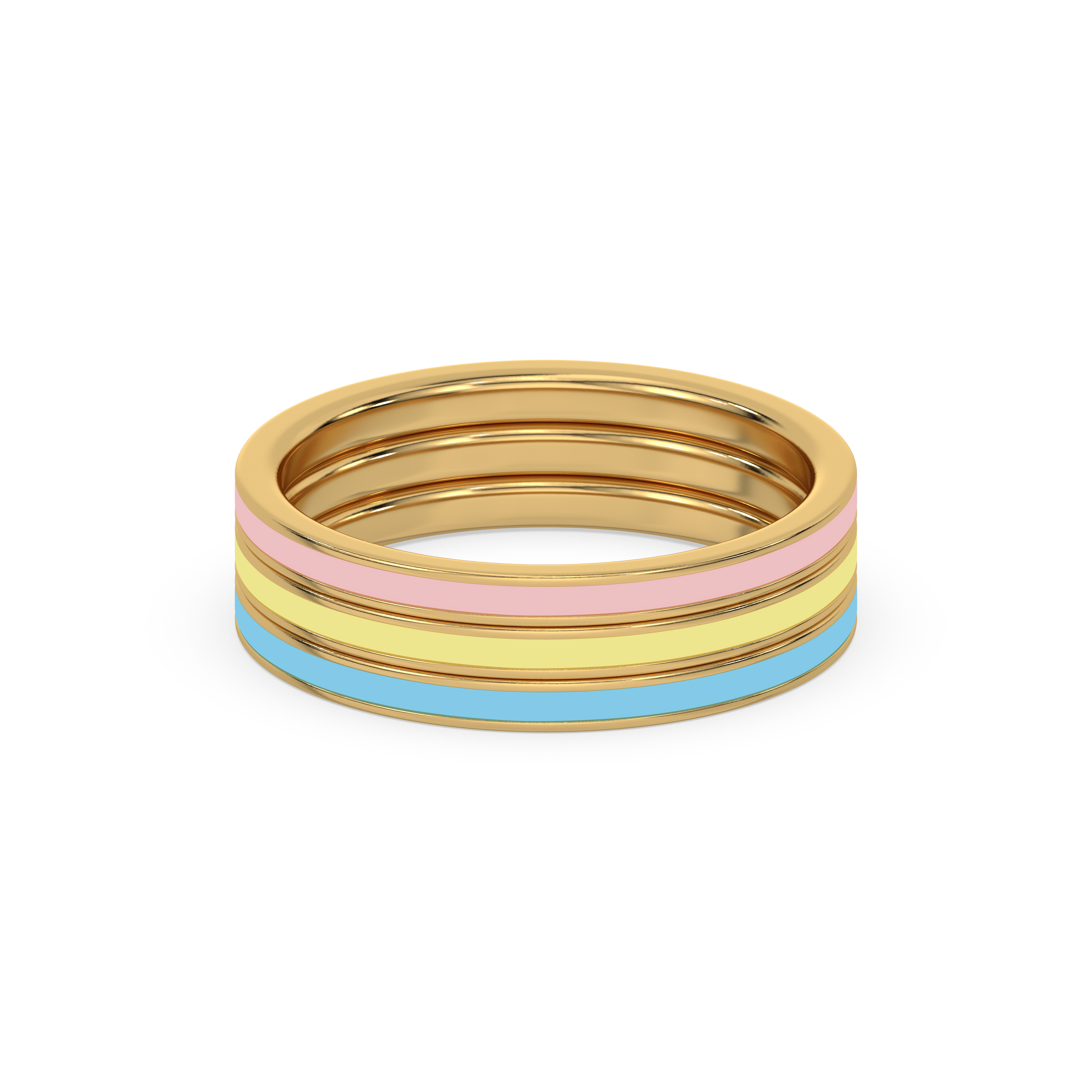 Color Splash - 18kt Gold Vermeil Stack Ring