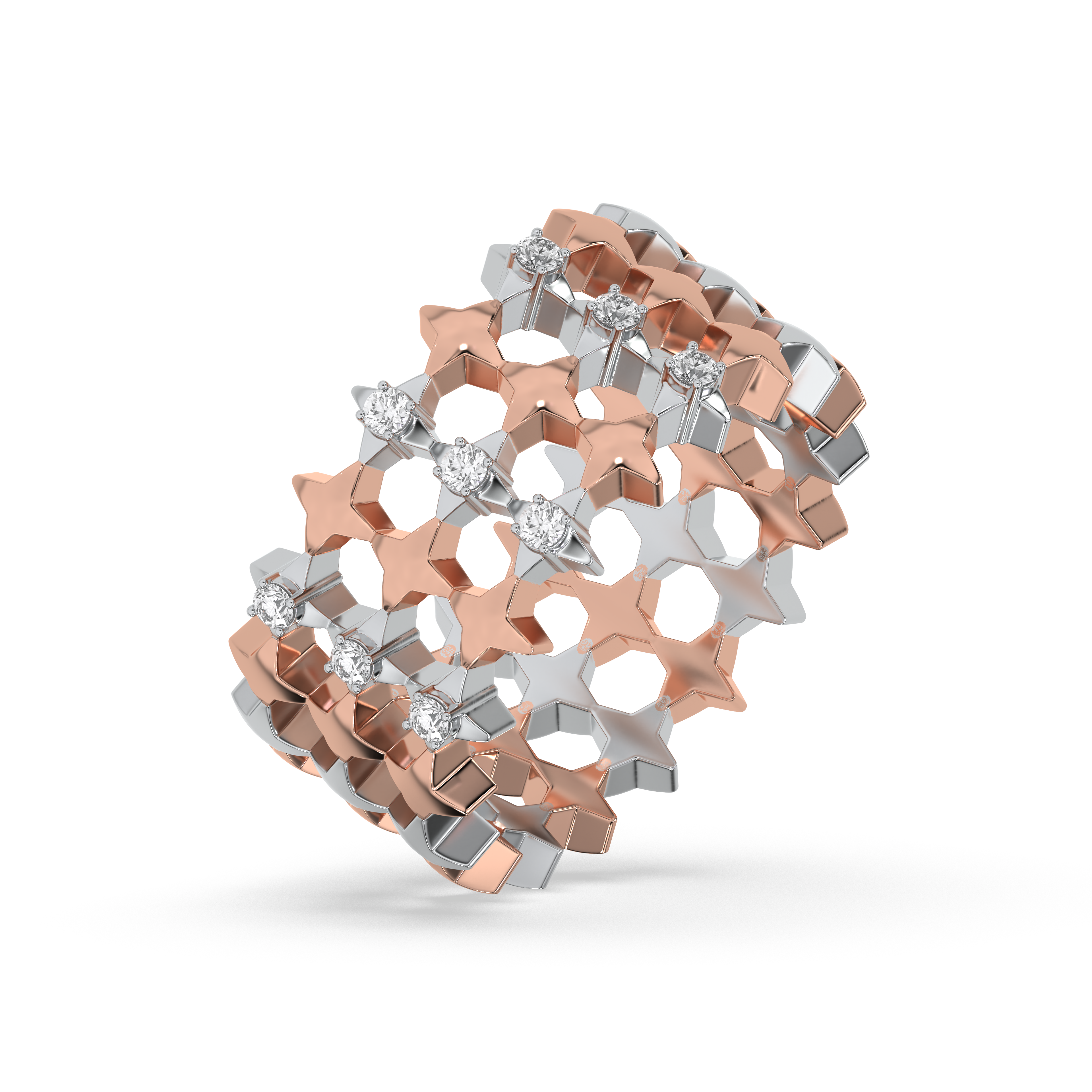 Cosmic Band - Lab Diamond Cocktail Ring
