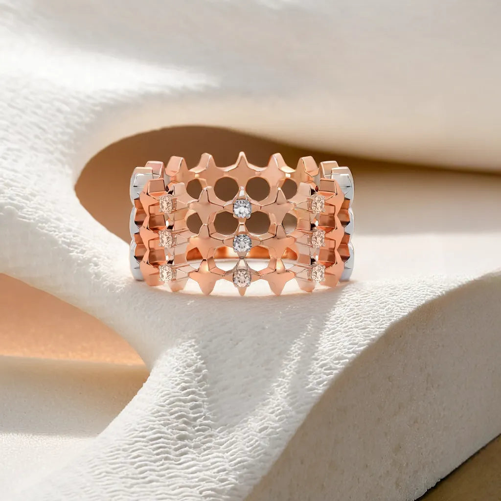 Cosmic Band - Lab Diamond Cocktail Ring