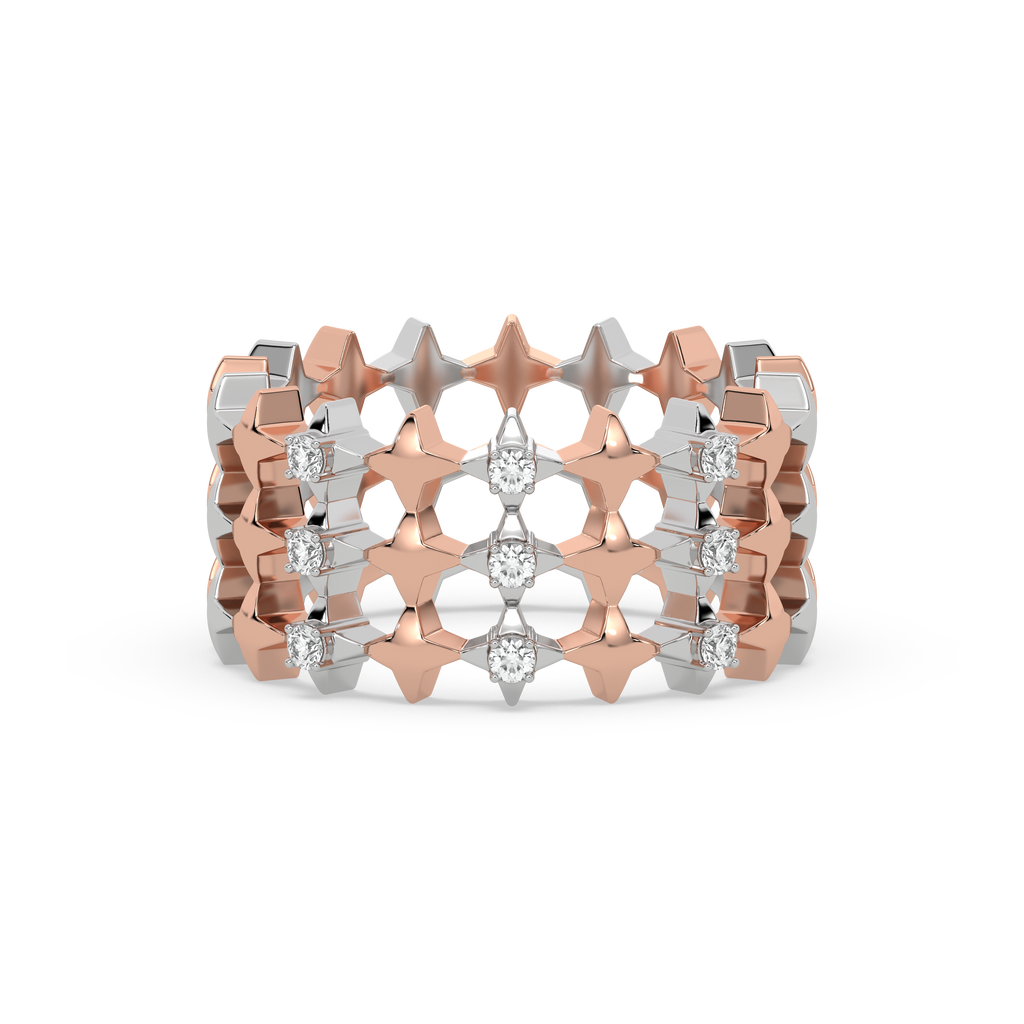 Cosmic Band - Lab Diamond Cocktail Ring