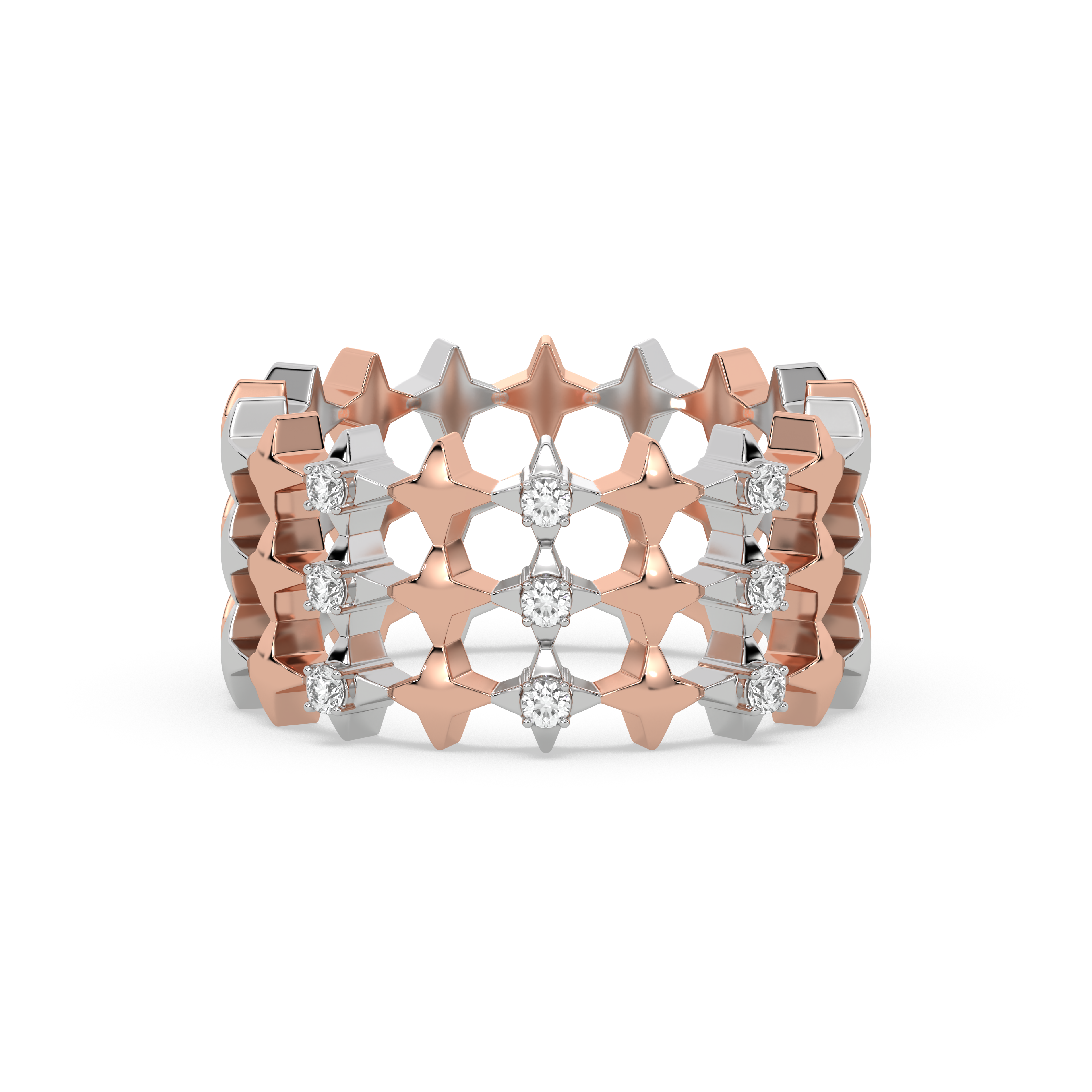 Cosmic Band - Lab Diamond Cocktail Ring