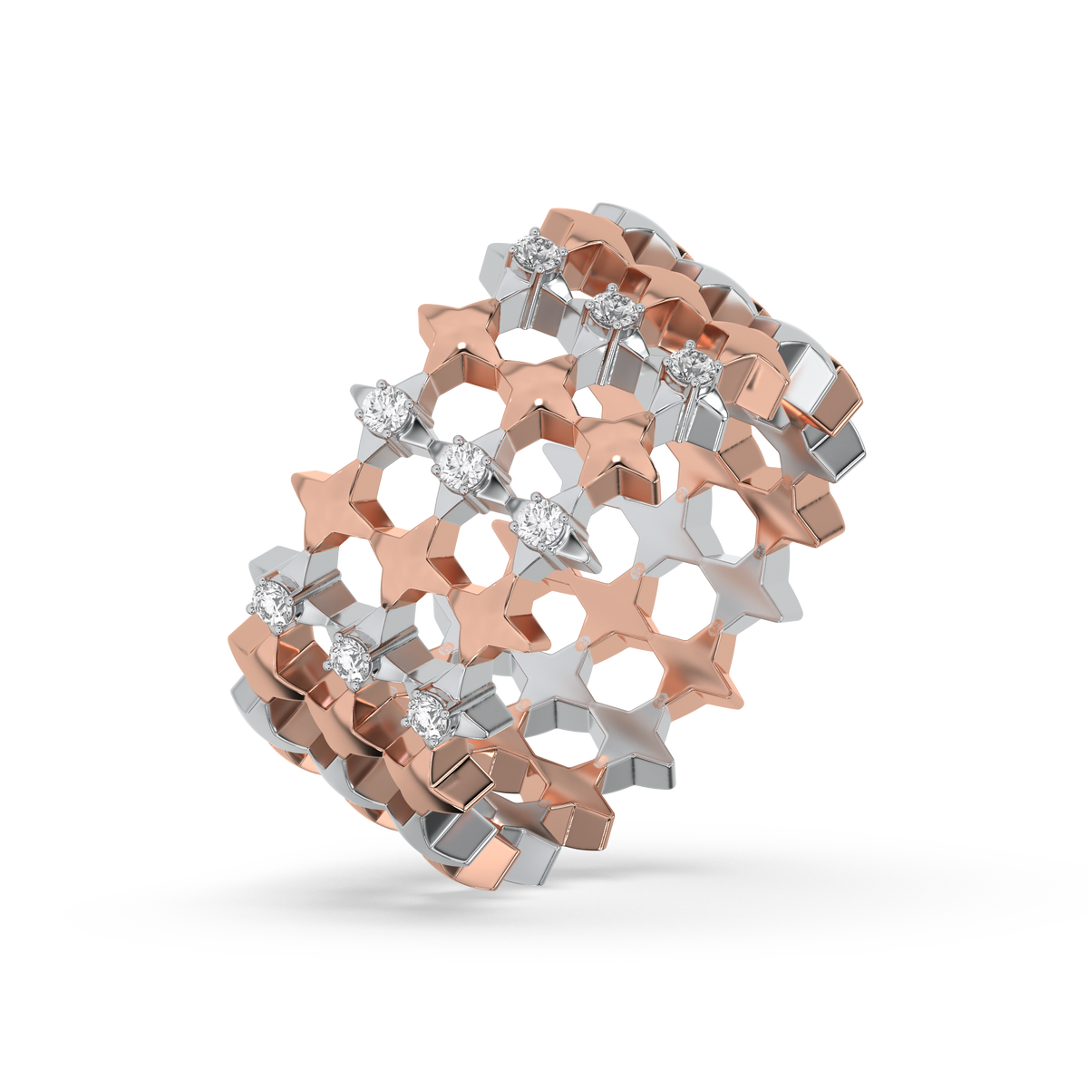 Cosmic Band - Lab Diamond Cocktail Ring