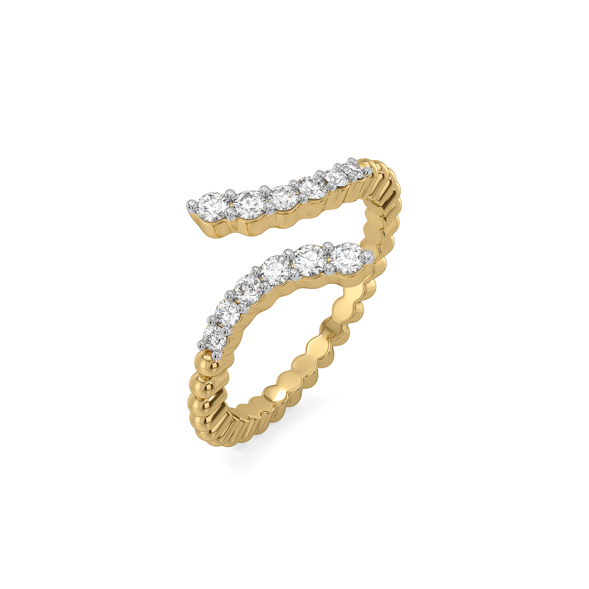 "Dare to Sparkle" - Lab Diamond Open Top Ring Secondary image