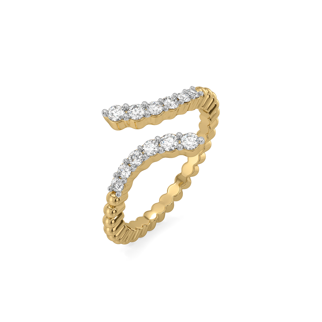 "Dare to Sparkle" - Lab Diamond Open Top Ring