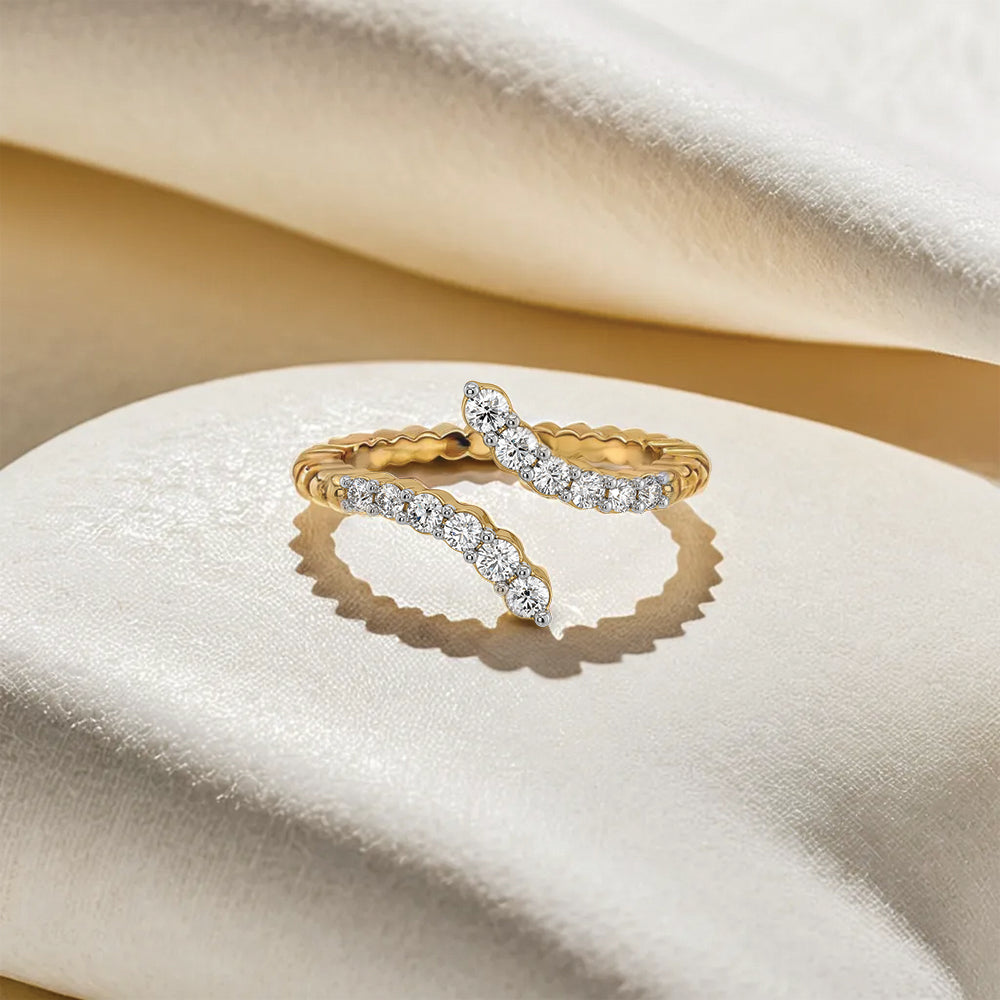 "Dare to Sparkle" - Lab Diamond Open Top Ring