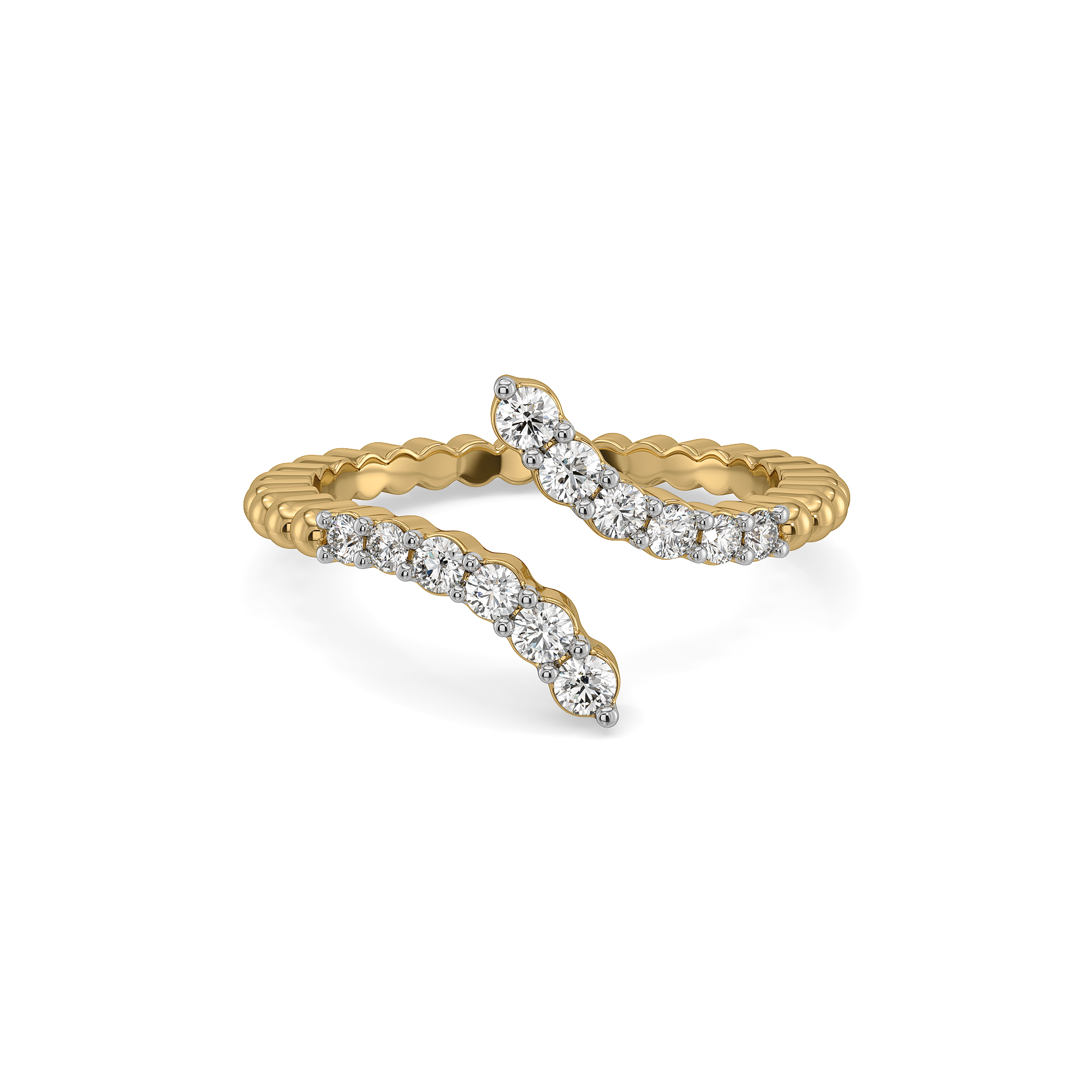 "Dare to Sparkle" - Lab Diamond Open Top Ring