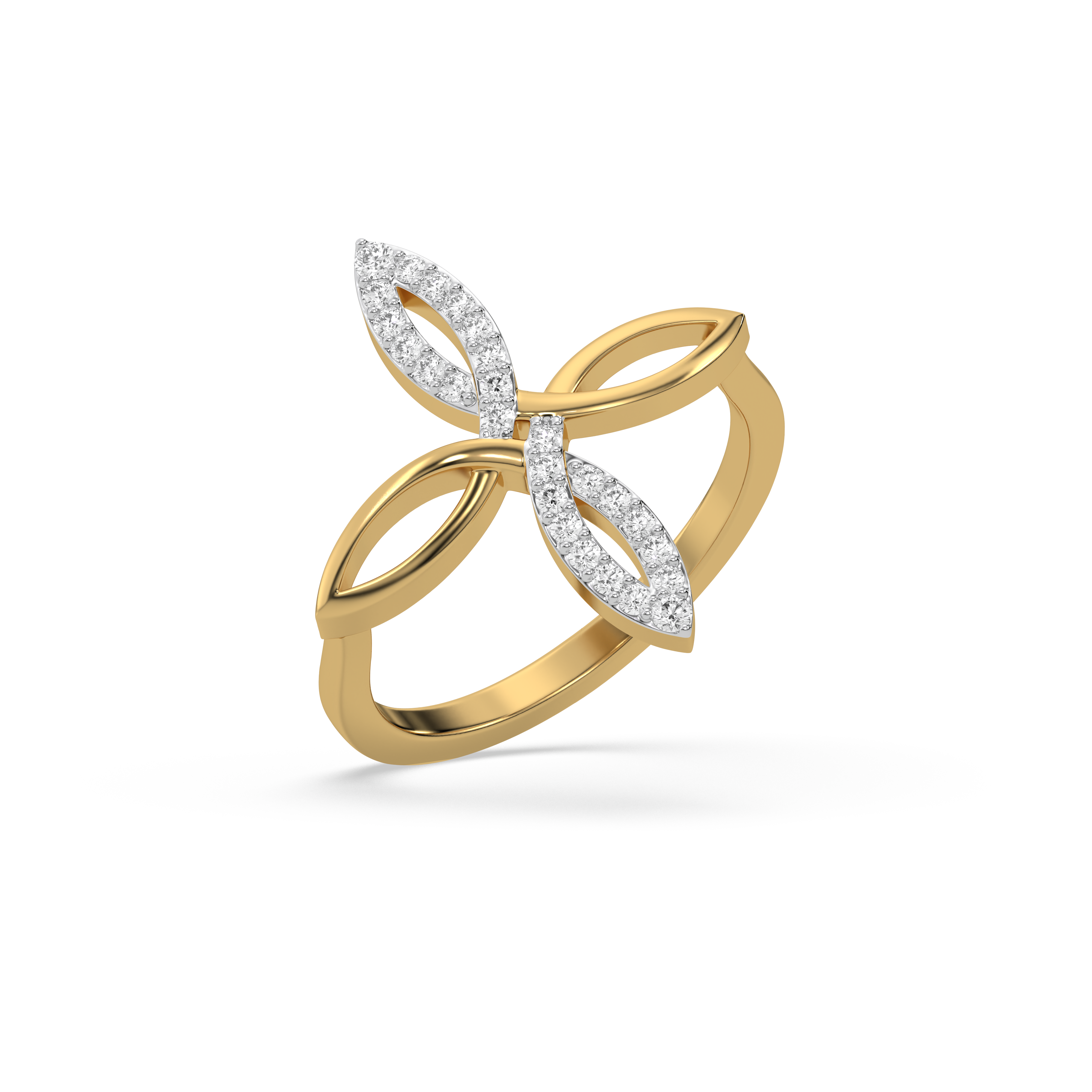 Duo Fleur - Lab Diamond Fashion Ring