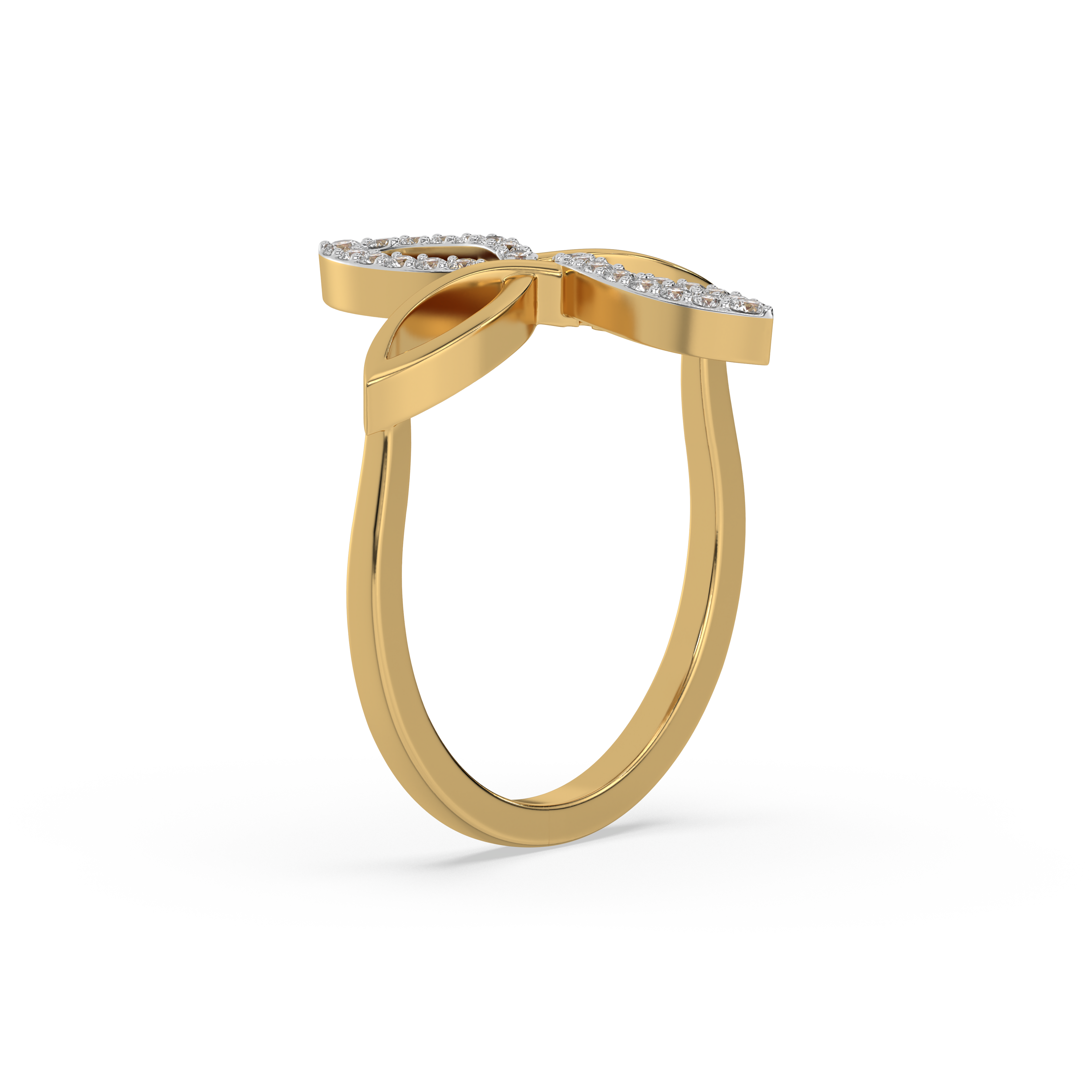 Duo Fleur - Lab Diamond Fashion Ring