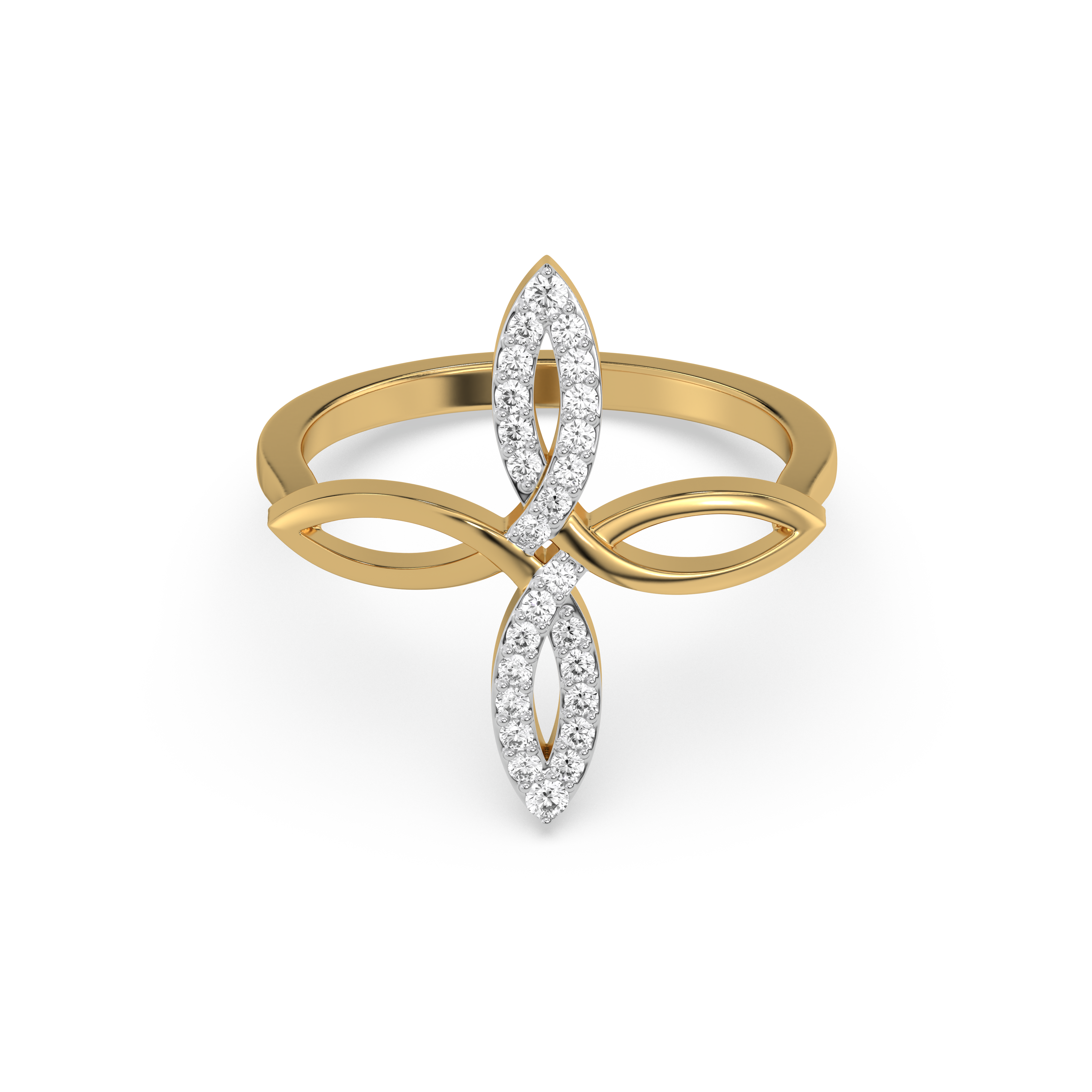 Duo Fleur - Lab Diamond Fashion Ring