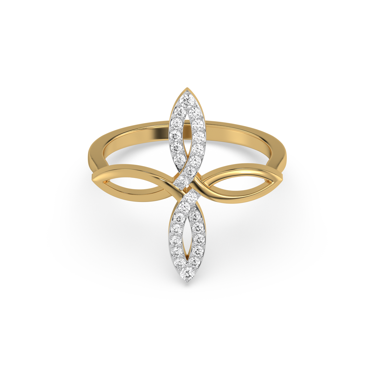 Duo Fleur - Lab Diamond Fashion Ring