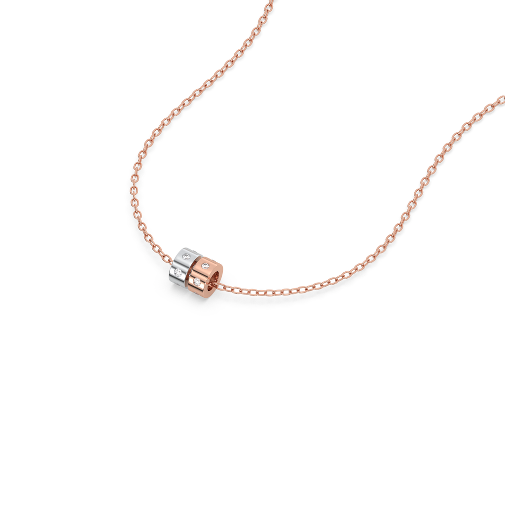 Duo Harmony - Lab Diamond Pendant Necklace