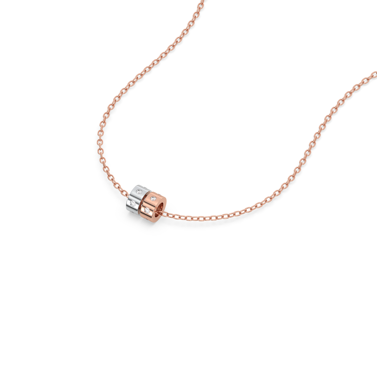Duo Harmony - Lab Diamond Pendant Necklace