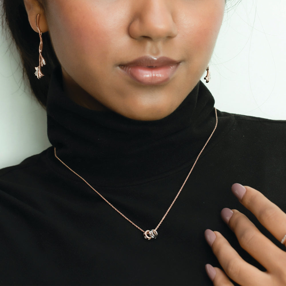 Duo Harmony - Lab Diamond Pendant Necklace