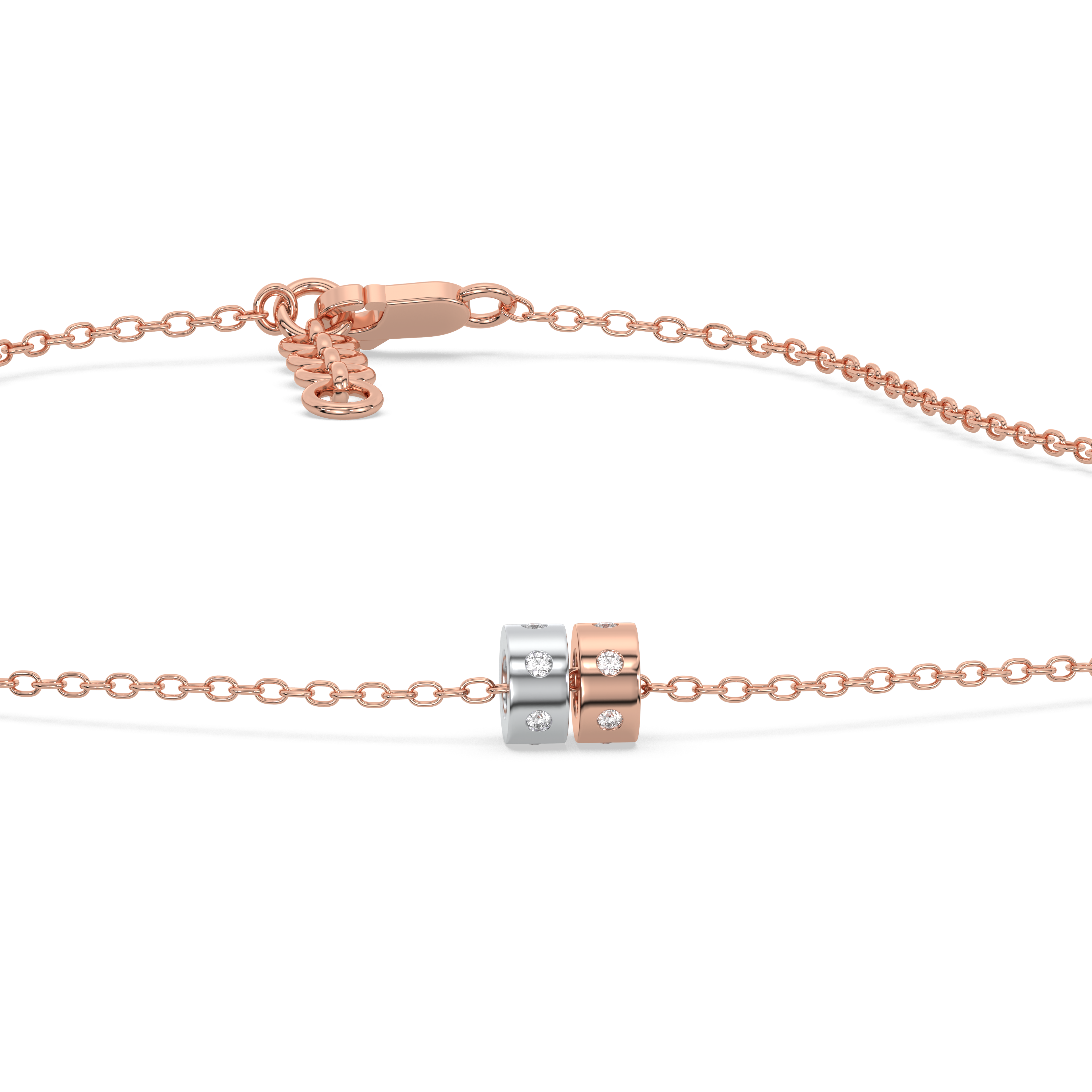 Duo Harmony - Lab Diamond Pendant Necklace