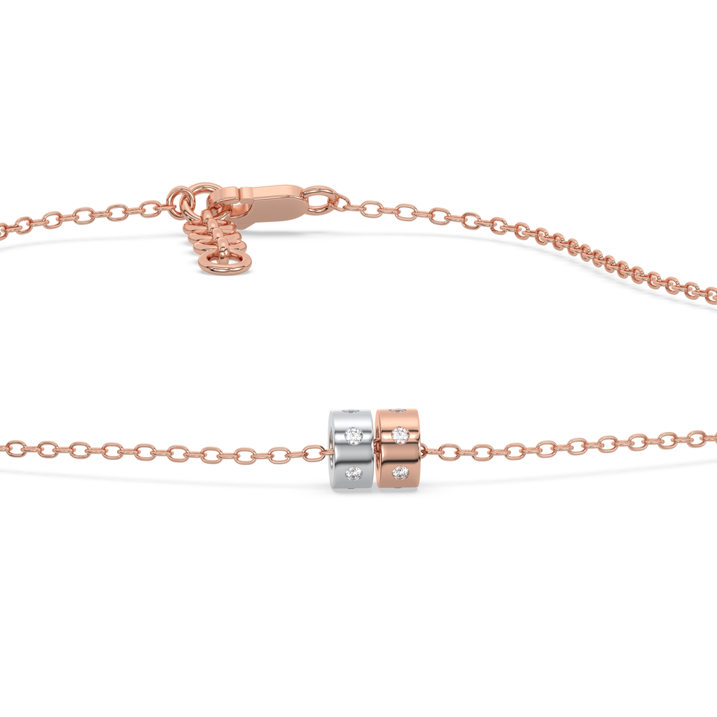 Duo Harmony - Lab Diamond Pendant Necklace