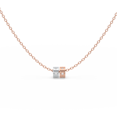 Duo Harmony - Lab Diamond Pendant Necklace