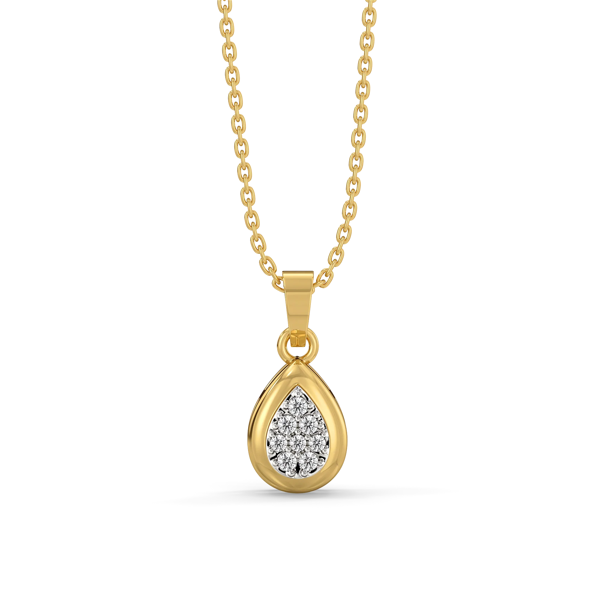 Glistening Raindrop - Lab Diamond Pendant Necklace Main image