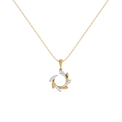 Cocktail Swirl - Lab Diamond Pendant Necklace