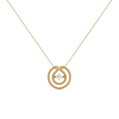 Twist of Fate - Lab Diamond Solitaire Necklace