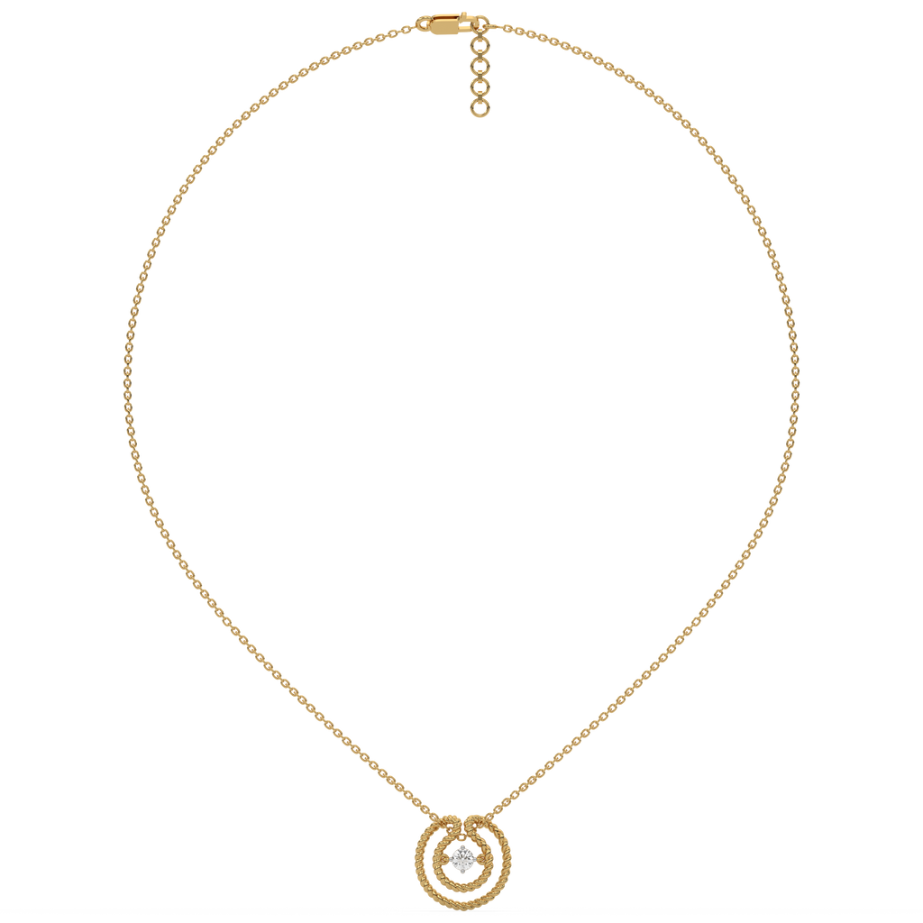Twist of Fate - Lab Diamond Solitaire Necklace