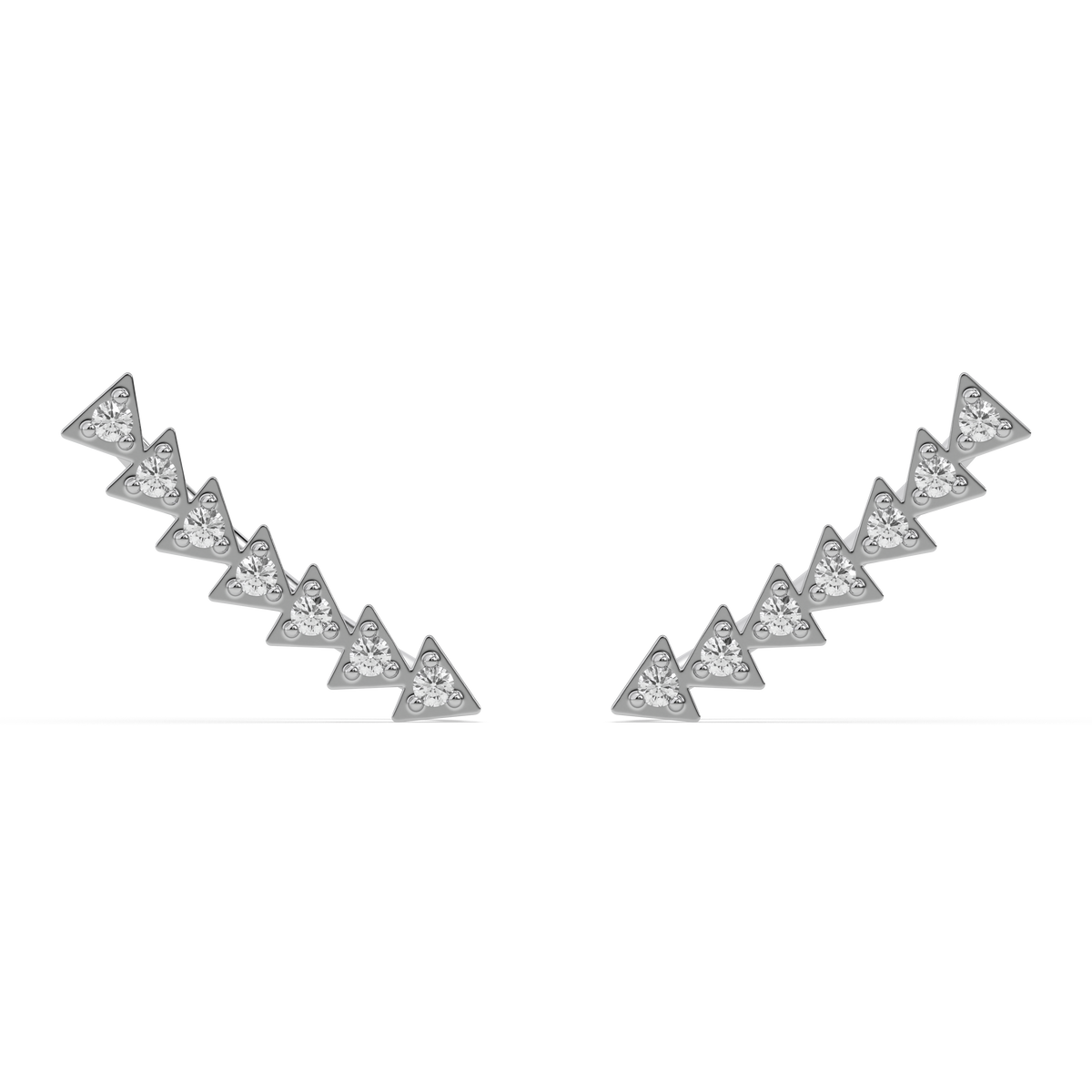 Prism Trail - Lab Diamond Ear Cuffs