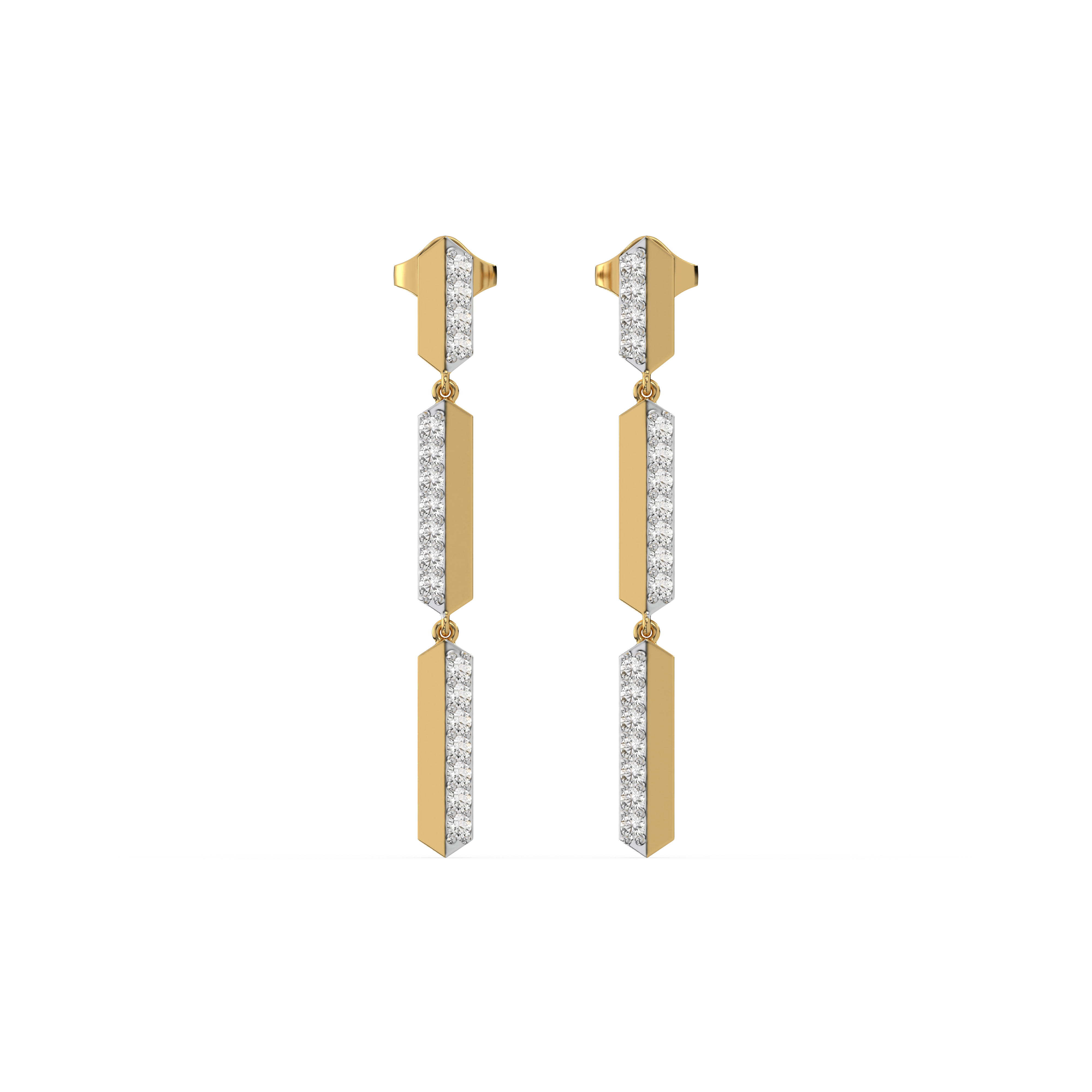 Power Play Drops - Lab Diamond Earrings Main image