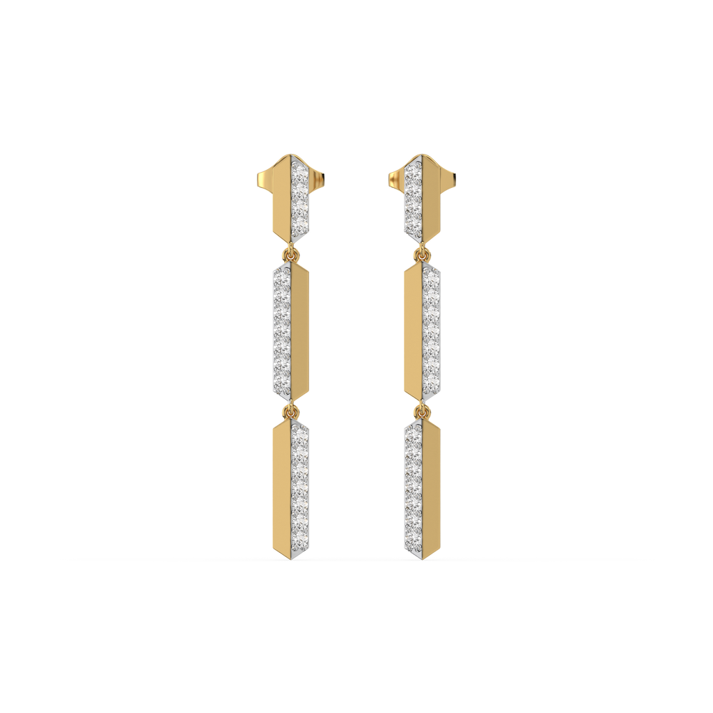 Power Play Drops - Lab Diamond Earrings