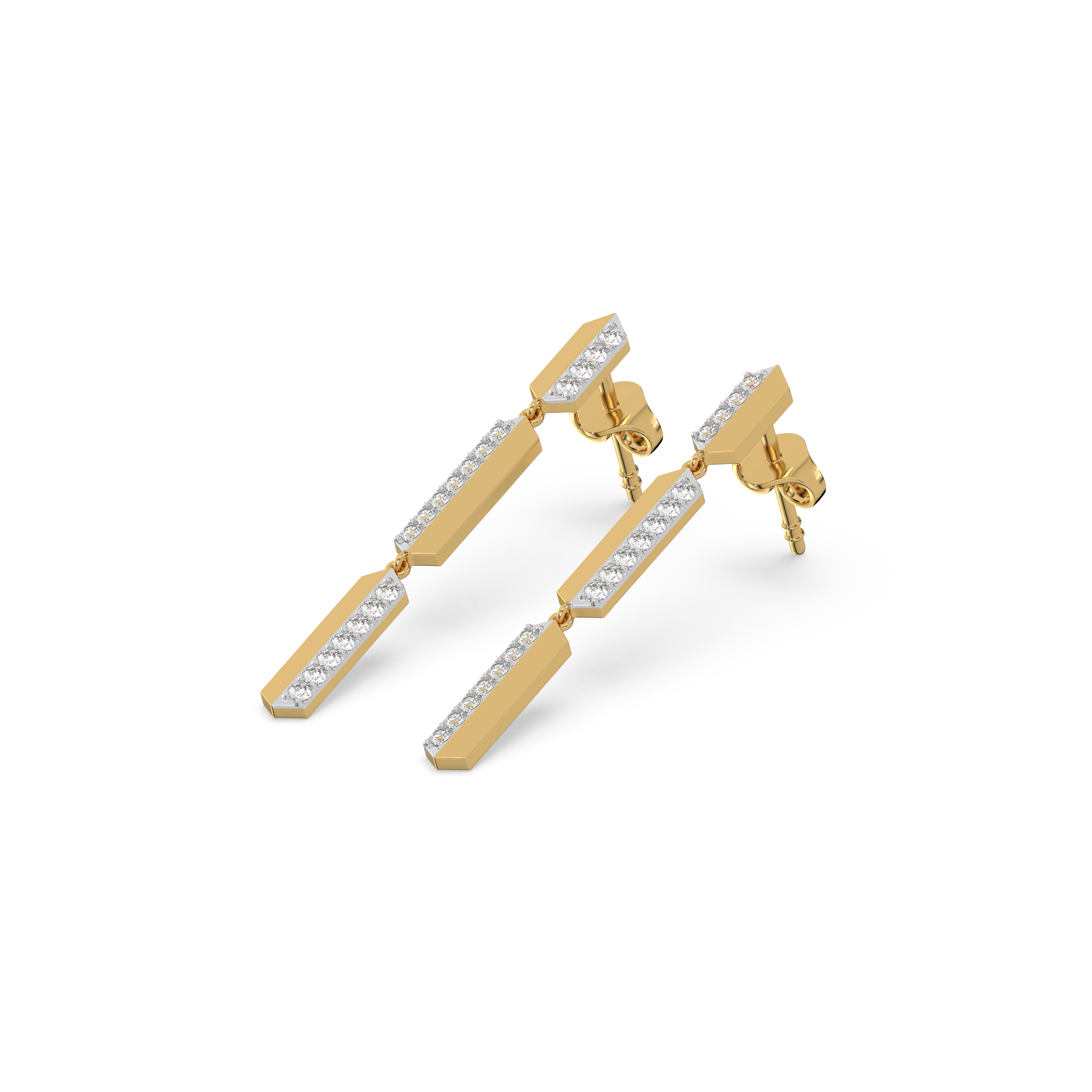 Power Play Drops - Lab Diamond Earrings