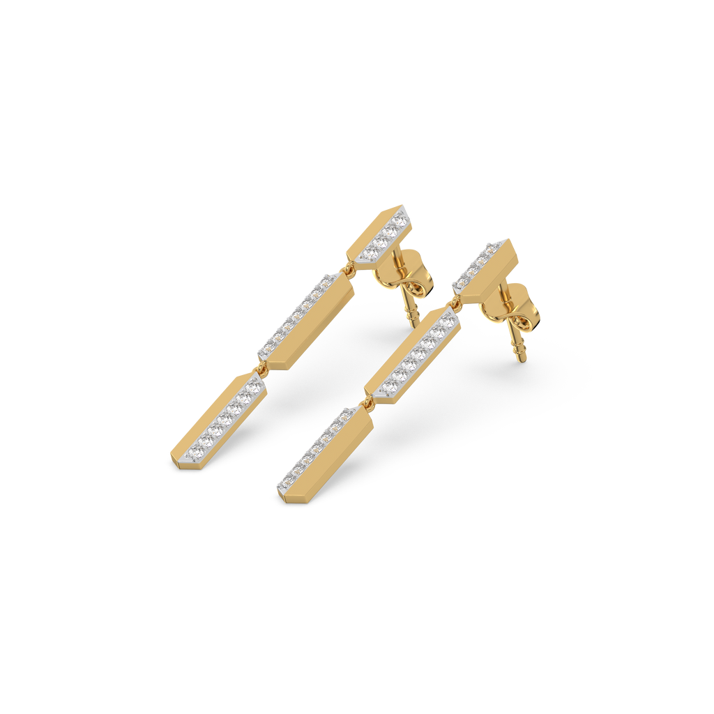 Power Play Drops - Lab Diamond Earrings