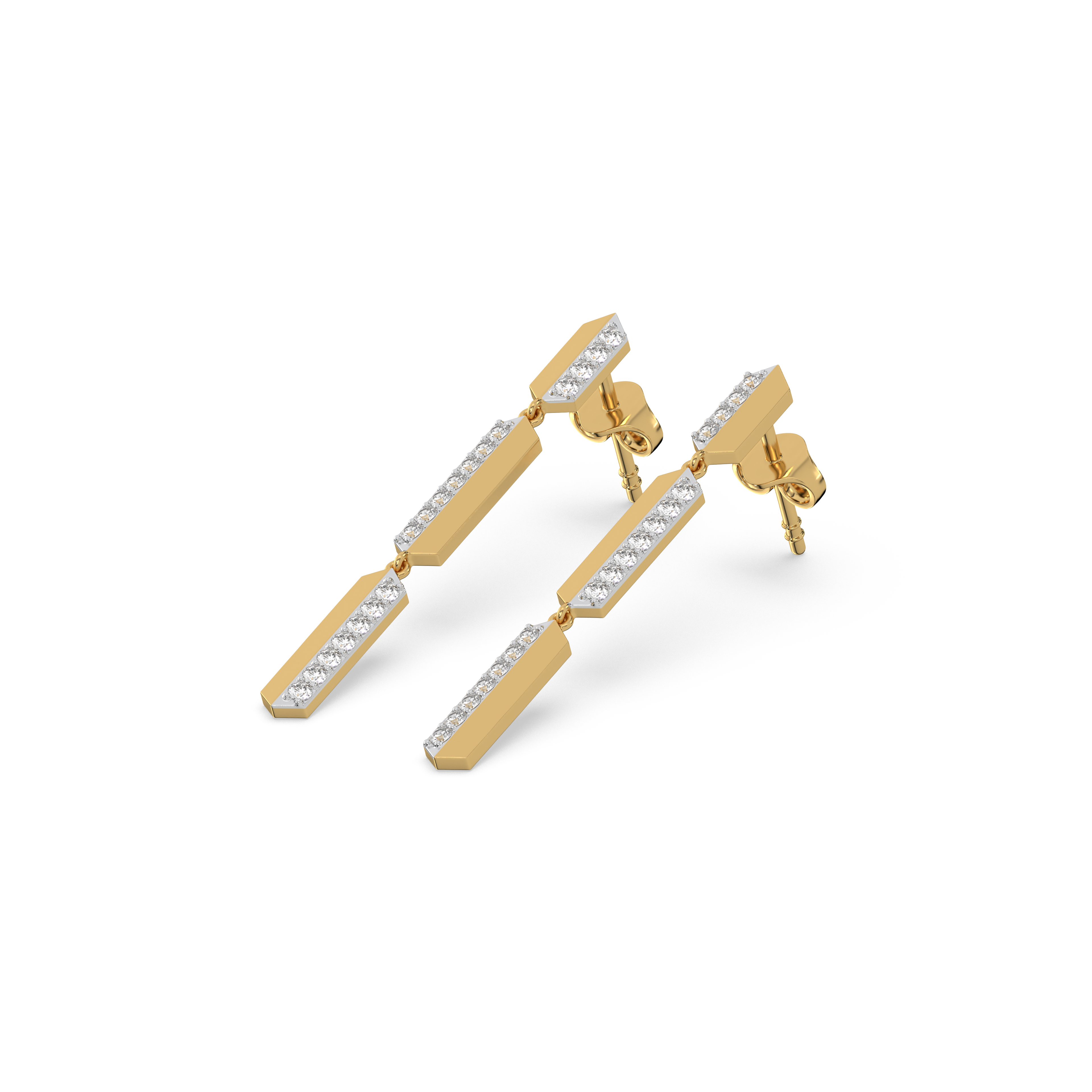 Power Play Drops - Lab Diamond Earrings