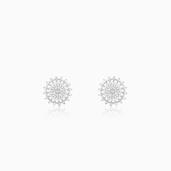Silver Wheel of Life Earrings