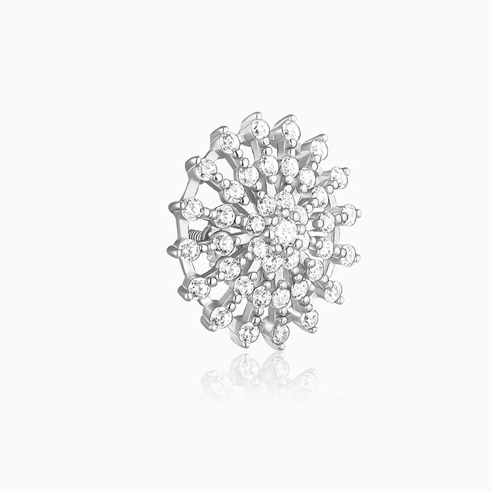 Silver Wheel of Life Earrings