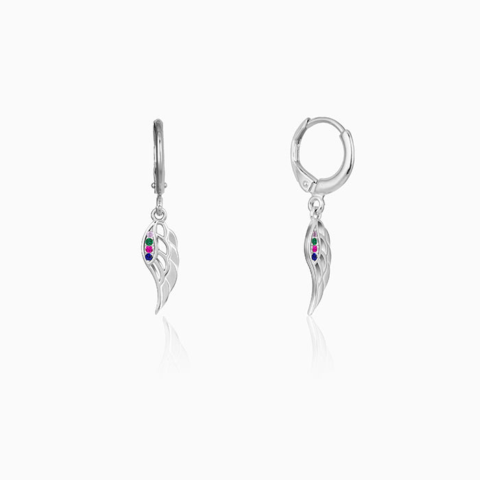 Silver Wings In The Air Earrings