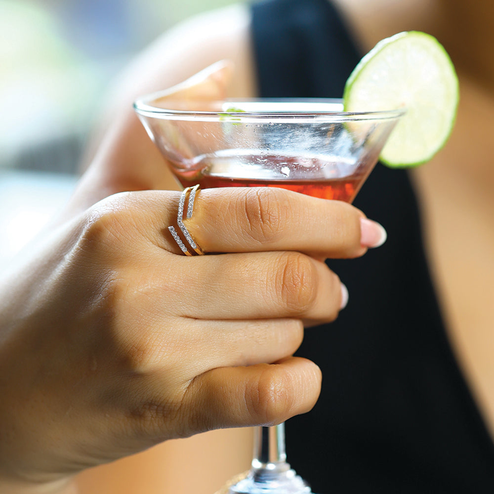 Edge Bold - Lab Diamond Cocktail Ring Secondary image