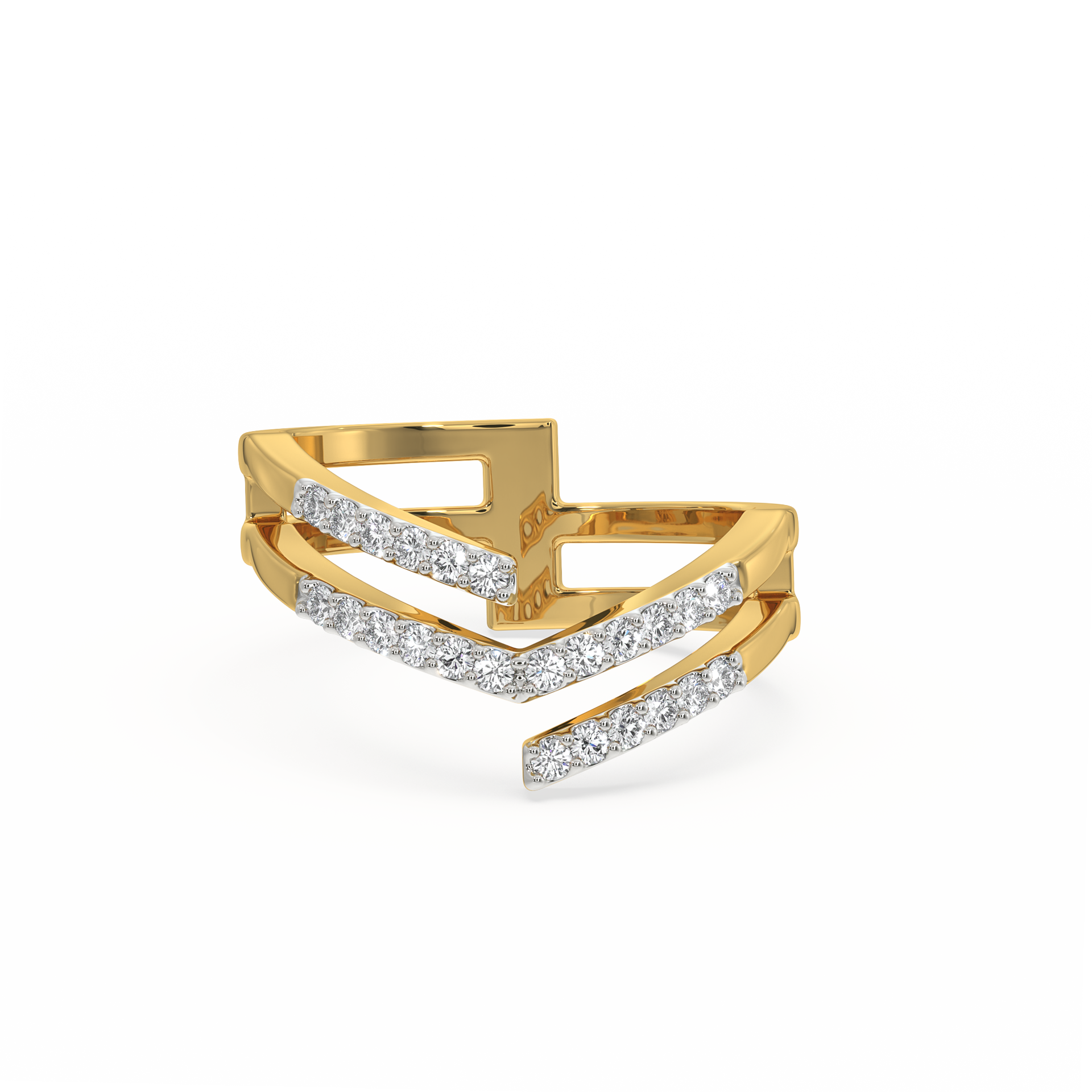 Edge Bold - Lab Diamond Cocktail Ring Main image