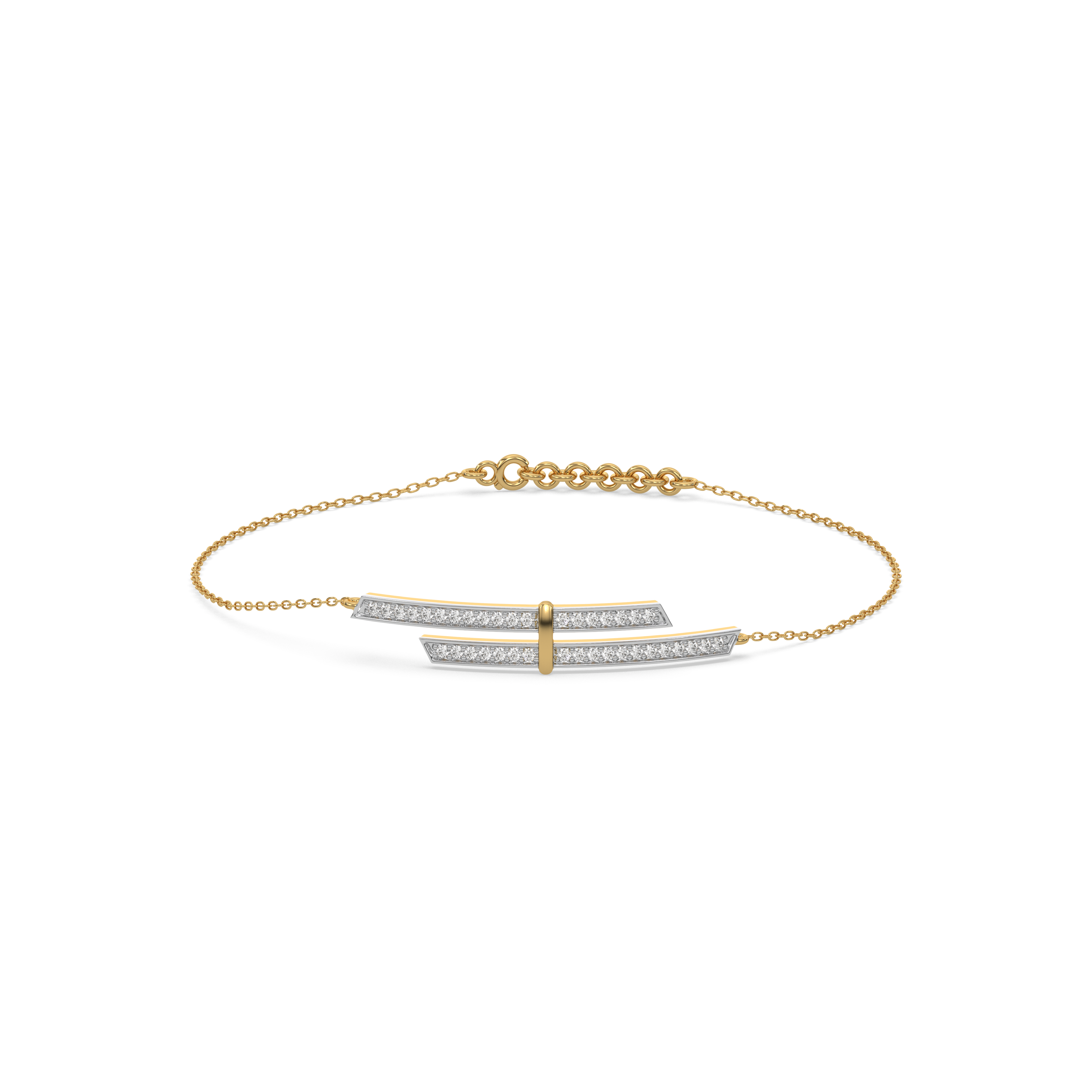 Edge of Elegance - Lab Diamond Bracelet Main image