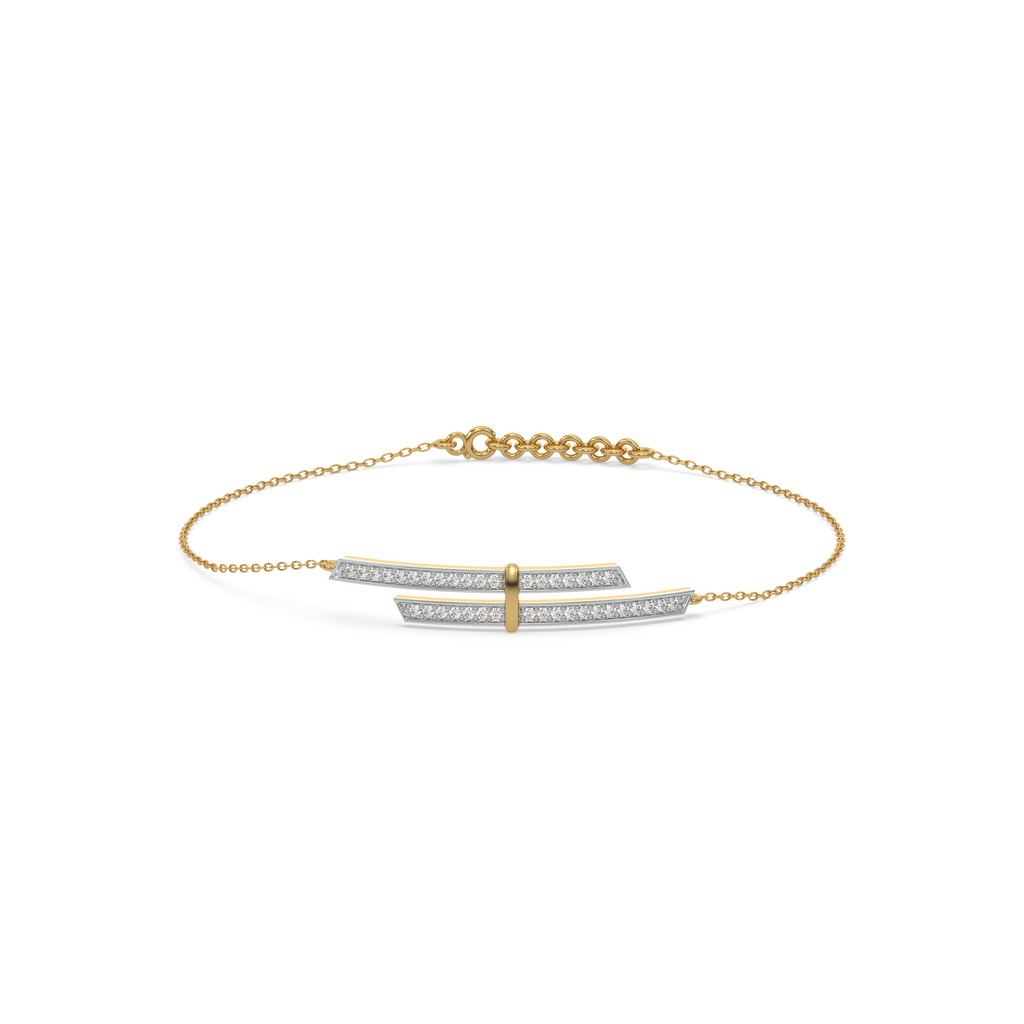 Edge of Elegance - Lab Diamond Bracelet