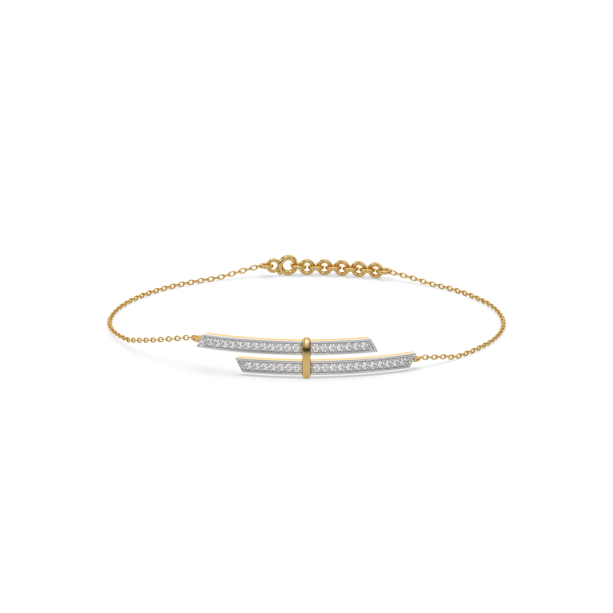 Edge of Elegance - Lab Diamond Bracelet