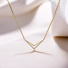 Edgy Dazzle - Lab Diamond Necklace