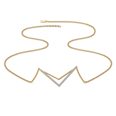 Edgy Dazzle - Lab Diamond Necklace