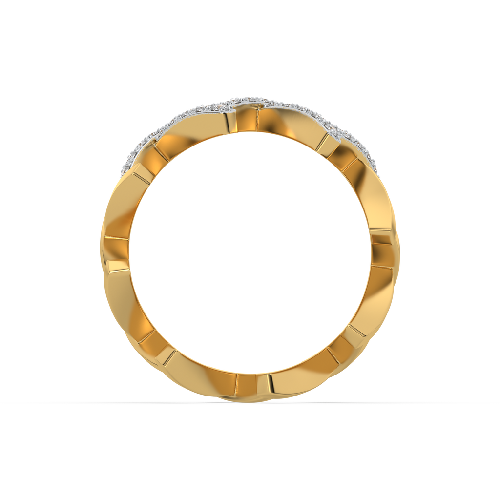 Edgy Dazzle - Lab Diamond Cocktail Ring