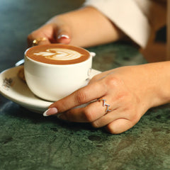 Edgy Dazzle - Lab Diamond Cocktail Ring